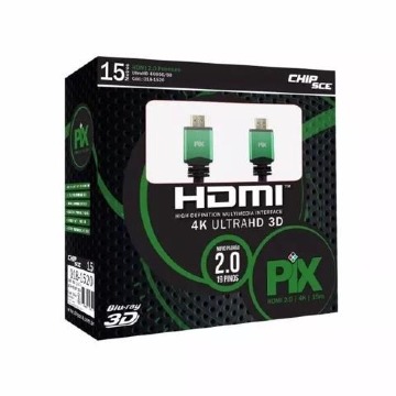 CABO HDMI 15 M 2.0 PIX 4K PIX