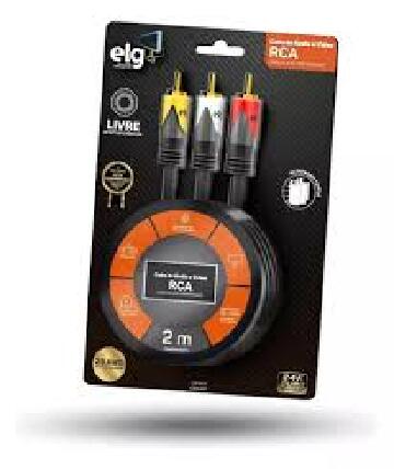 CABO 3 RCA X 3 RCA COM 2 MTS ELG